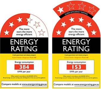 The Energy Rating Label from energyrating.gov.au