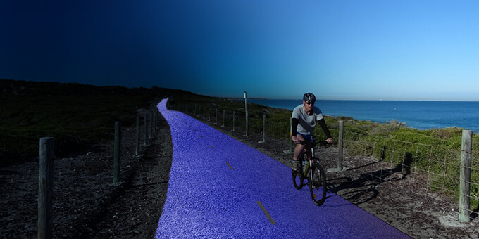 West Coast Highway solar bike path